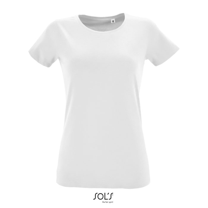 T-shirt coton personnalisé femme 150g - REGENT FIT Blanc 1